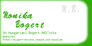 monika bogert business card